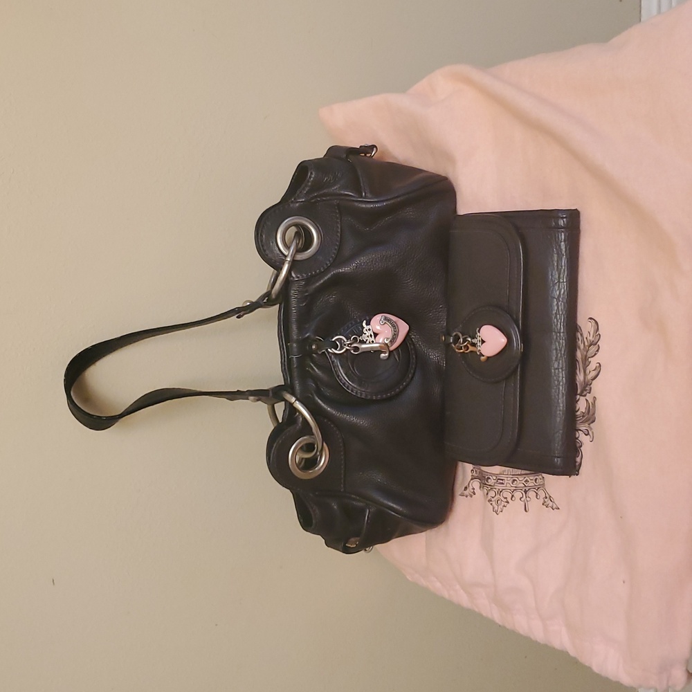 JUICY COUTURE HANDBAG WITH MATCHING WALLET*VINTAGE*Y2K🔥RARE FIND🔥
